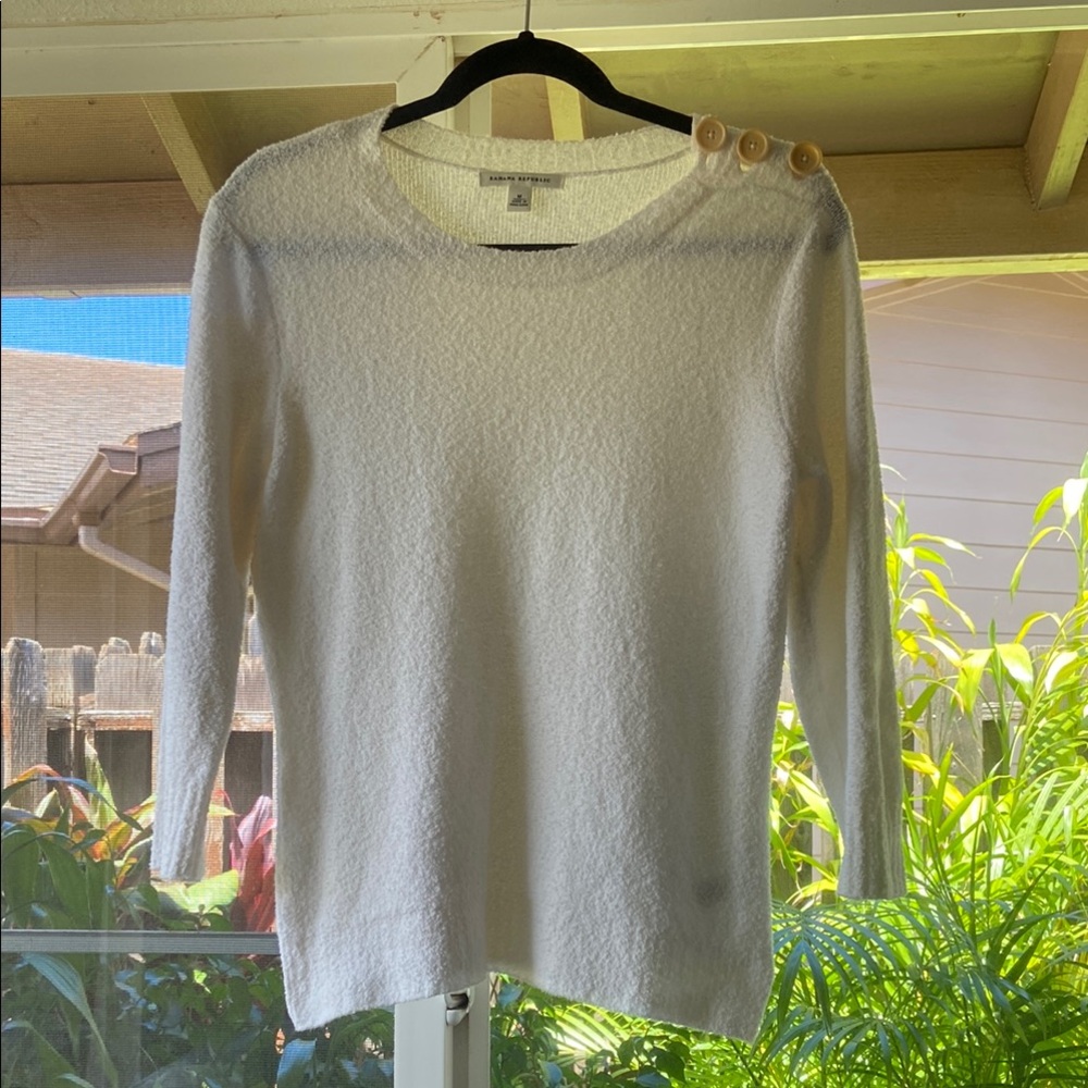 Banana Republic Cream Knit Sweater